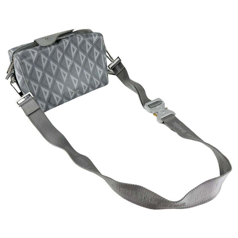 CHRISTIAN DIOR Gray Leather Shoulder Bag - Picture 10 of 13